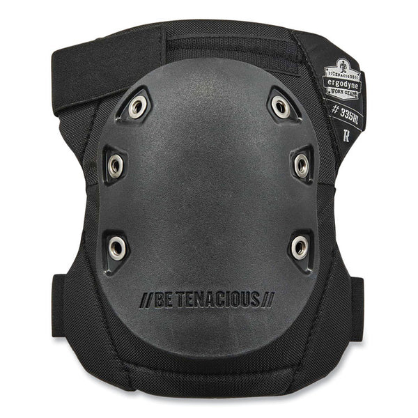 ergodyne® ProFlex 335HL Slip-Resistant Black Rubber Cap Knee Pads, Hook and Loop Closure, Pair, Ships in 1-3 Business Days (EGO18336) 1 Pair