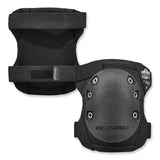 ergodyne® ProFlex 335HL Slip-Resistant Black Rubber Cap Knee Pads, Hook and Loop Closure, Pair, Ships in 1-3 Business Days (EGO18336) 1 Pair