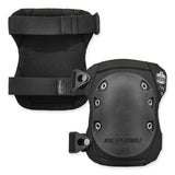 ergodyne® ProFlex 335 Slip-Resistant Rubber Cap Knee Pads, Buckle Closure, One Size, Black Cap, Pair, Ships in 1-3 Business Days (EGO18335) 1 Pair