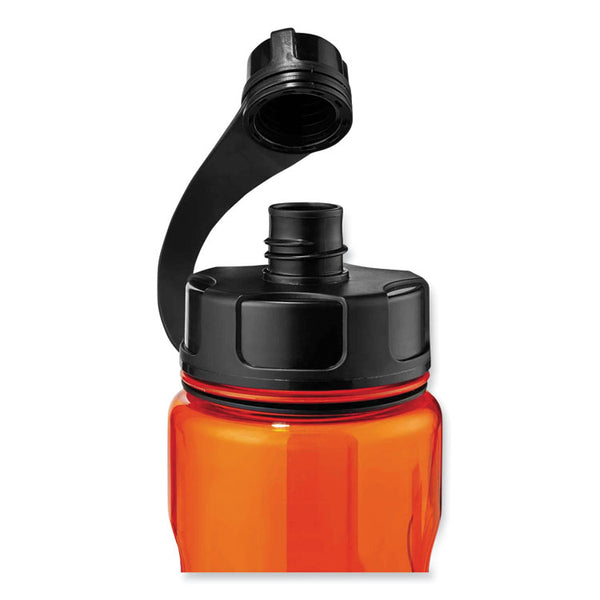 ergodyne® Chill-Its 5151 Plastic Wide Mouth Water Bottle, 34 oz, Orange, Ships in 1-3 Business Days (EGO13151)