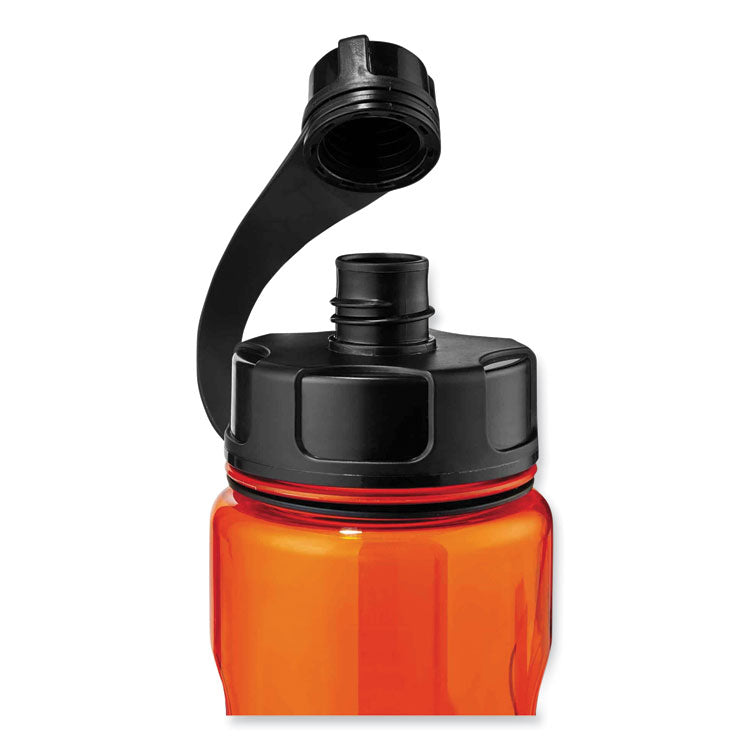 ergodyne® Chill-Its 5151 Plastic Wide Mouth Water Bottle, 34 oz, Orange, Ships in 1-3 Business Days (EGO13151) Each