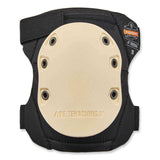 ergodyne® ProFlex 325HL Non-Marring Rubber Cap Knee Pads, Hook and Loop Closure, One Size, Tan Cap, Pair, Ships in 1-3 Business Days (EGO18326) 1 Pair