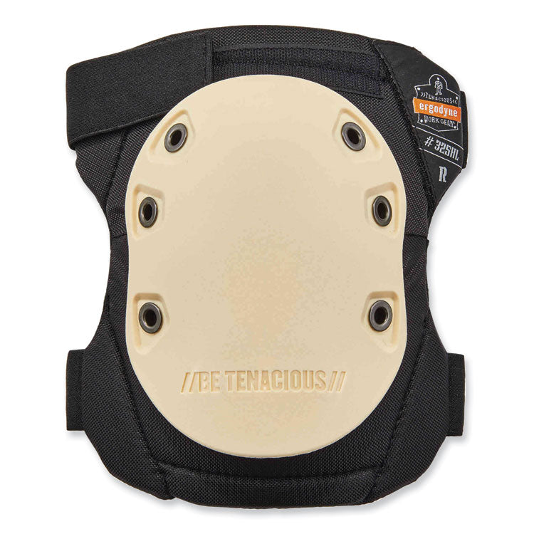 ergodyne® ProFlex 325HL Non-Marring Rubber Cap Knee Pads, Hook and Loop Closure, One Size, Tan Cap, Pair, Ships in 1-3 Business Days (EGO18326) 1 Pair