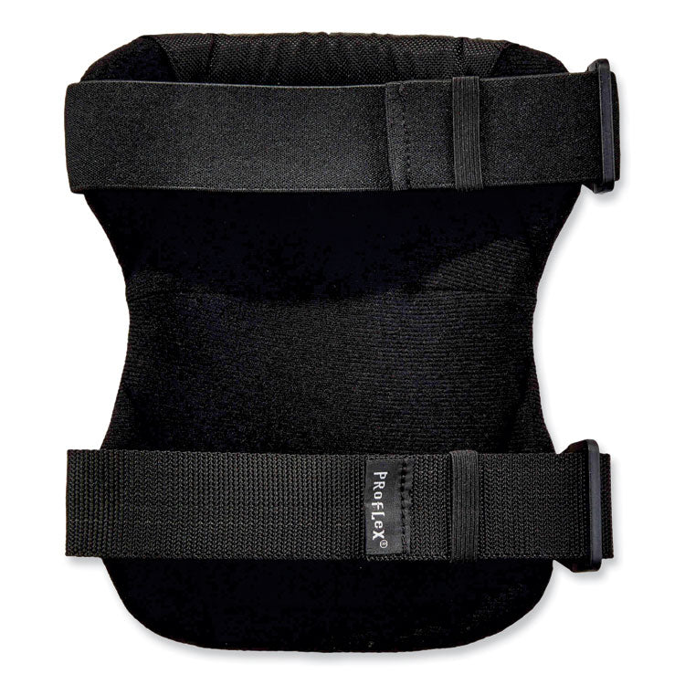 ergodyne® ProFlex 335 Slip-Resistant Rubber Cap Knee Pads, Buckle Closure, One Size, Black Cap, Pair, Ships in 1-3 Business Days (EGO18335) 1 Pair