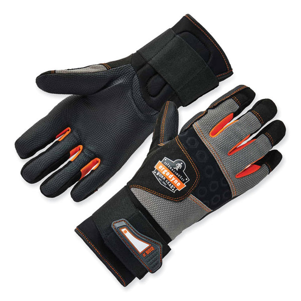 ergodyne® ProFlex 9012 Certified AV Gloves + Wrist Support, Black, Large, Pair, Ships in 1-3 Business Days (EGO17734) 1 Pair