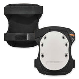 ergodyne® ProFlex 315HL Abrasion-Resistant Knee Pad, Long Textured White Hard Cap, Hook/Loop Closure, Pair, Ships in 1-3 Business Days (EGO18316) 1 Pair
