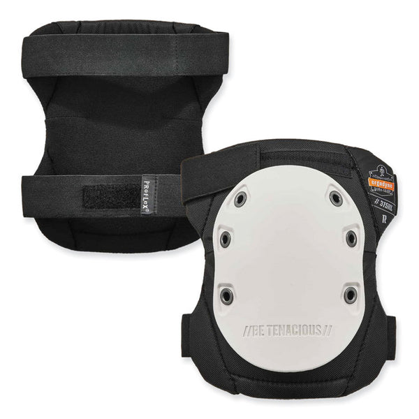 ergodyne® ProFlex 315HL Abrasion-Resistant Knee Pad, Long Textured White Hard Cap, Hook/Loop Closure, Pair, Ships in 1-3 Business Days (EGO18316) 1 Pair