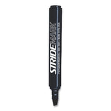 Stride StrideMark Tank Permanent Marker, Broad Chisel Tip, Black, 12/Pack (STW22001)