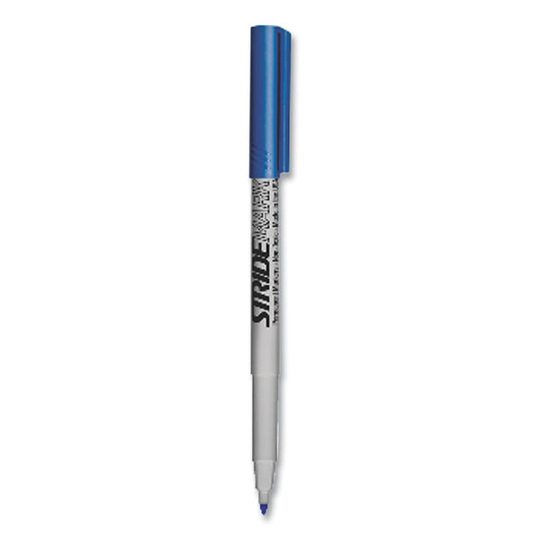 Stride StrideMark Permanent Marker, Fine Bullet Tip, Blue, 12/Pack (STW27002)