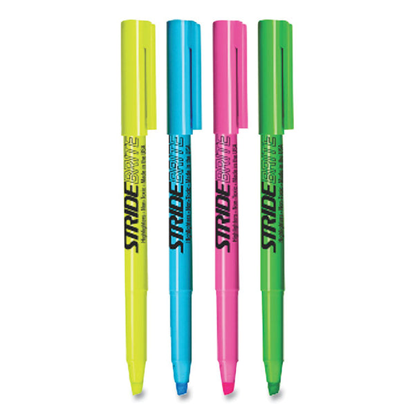 Stride StrideBrite Stick Highlighters, Assorted Ink Colors, Chisel Tip, Assorted Barrel Colors, 24/Pack (STW47024)