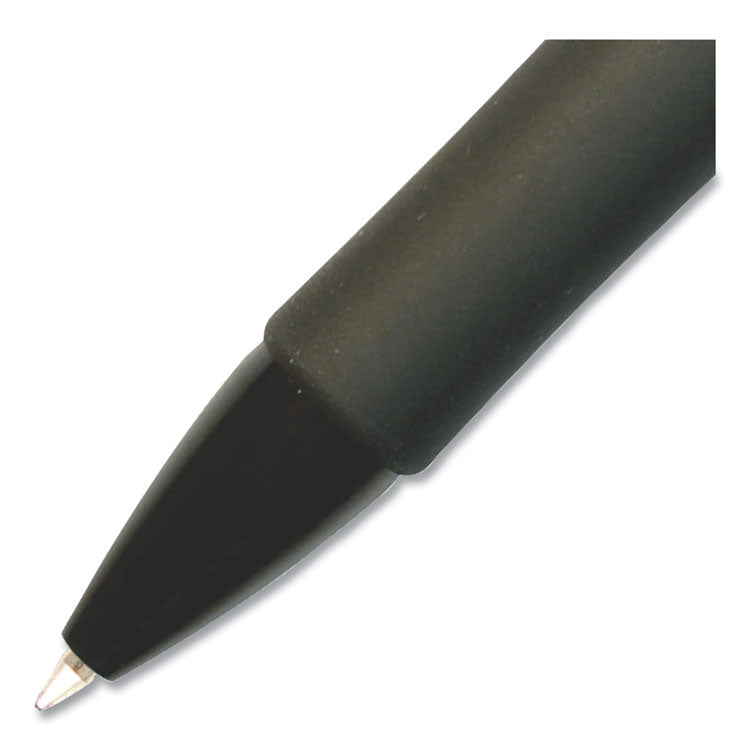 Stride StrideRio Gel Pen, Retractable, Medium 0.7 mm, Black Ink, Translucent Black Barrel, 12/Box (STW52001) Box of 12