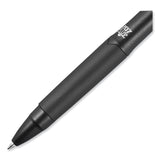 uniball® 207 Plus+ Gel Pen, Retractable, Medium 0.7 mm, Blue Ink, Black Barrel, 4/Pack (UBC70457)