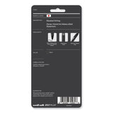 uniball® 207 Plus+ Gel Pen, Retractable, Medium 0.7 mm, Black Ink, Black Barrel, 4/Pack (UBC70460) Pack of 4