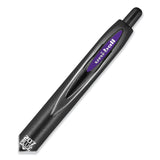 uniball® 207 Plus+ Gel Pen, Retractable, Medium 0.7 mm, Assorted Inspirational Ink Colors, Black Barrel, 6/Pack (UBC70491) Pack of 6