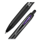 uniball® 207 Plus+ Gel Pen, Retractable, Medium 0.7 mm, Assorted Inspirational Ink Colors, Black Barrel, 6/Pack (UBC70491) Pack of 6