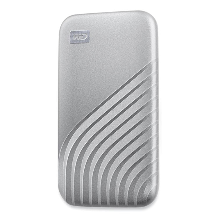 WD MY PASSPORT External Solid State Drive, 1 TB, USB 3.2, Silver (WDCAGF0010BSL) Each