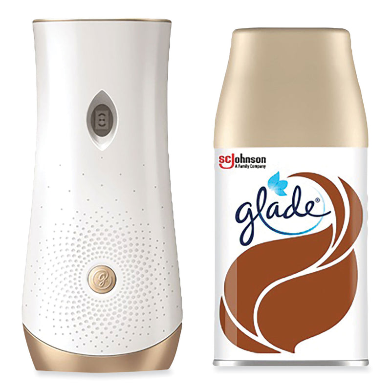 Glade Automatic Spray Starter Kit, Spray Unit and Refill, White/Gold, Cashmere Woods (SJN343258) Each