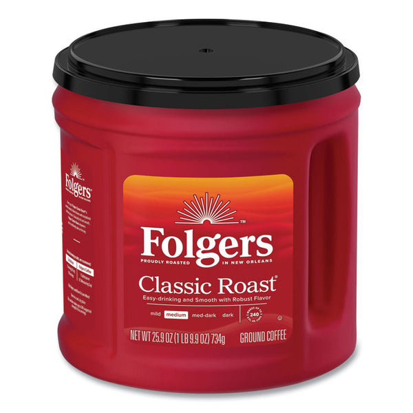 Folgers® Coffee, Classic Roast, Ground, 25.9 oz Canister (FOL20421EA)