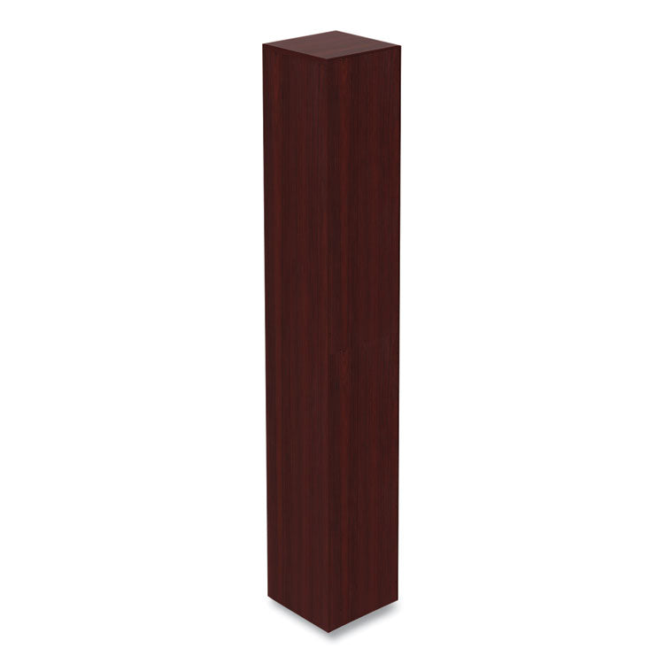 Alera® Alera Valencia Series Narrow Profile Bookcase, Six-Shelf, 11.81w x 11.81d x 71.73h, Mahogany (ALEVA67212MY)