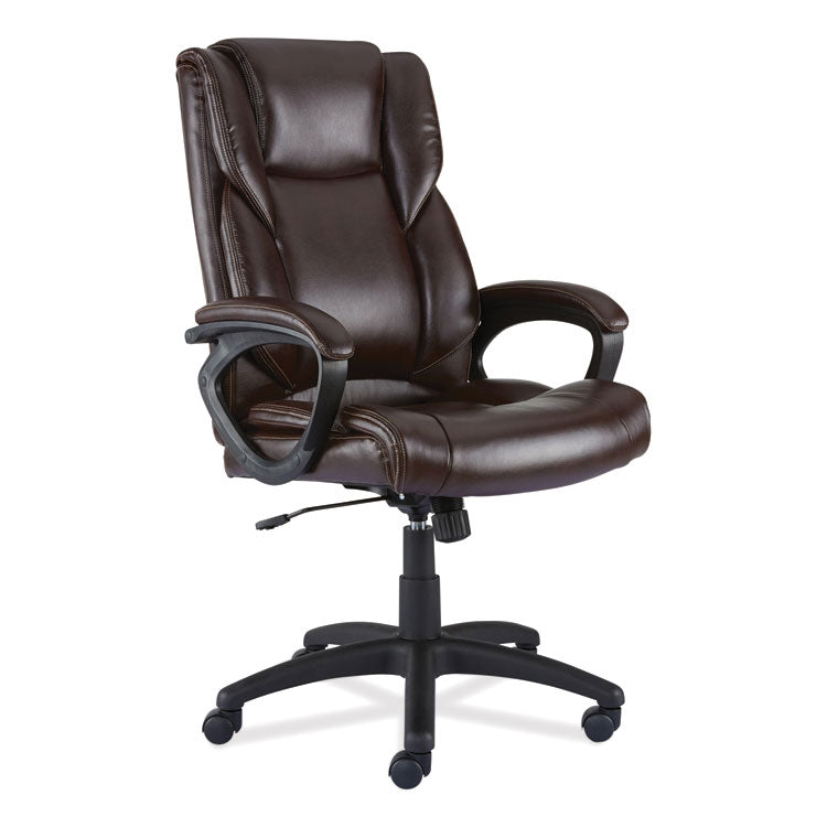 Alera® Alera Brosna Series Mid-Back Task Chair, Supports Up to 250 lb, 18.15" to 21.77" Seat Height, Brown Seat/Back, Brown Base (ALEBRN42B59) Each