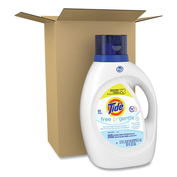 Tide® Free and Gentle Liquid Laundry Detergent, Unscented, 92 oz Bottle (PGC48871) Each