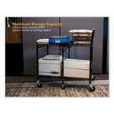 Bostitch® Stowaway Folding Carts, Metal, 2 Shelves, 250 lb Capacity, 29.63" x 37.25" x 18", Black (BOSBSACSMBLK) Each
