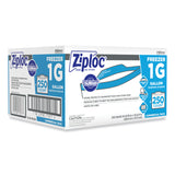 Ziploc® Zipper Freezer Bags, 1 gal, 10.56" x 10.75", Clear, 250/Carton (SJN364937) Case of 250