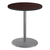 NPS® Cafe Table, 36" Diameter x 42h, Round Top/Base, Mahogany Top, Gray Base, Ships in 1-3 Business Days (NPSCG13636RB1MY) Each