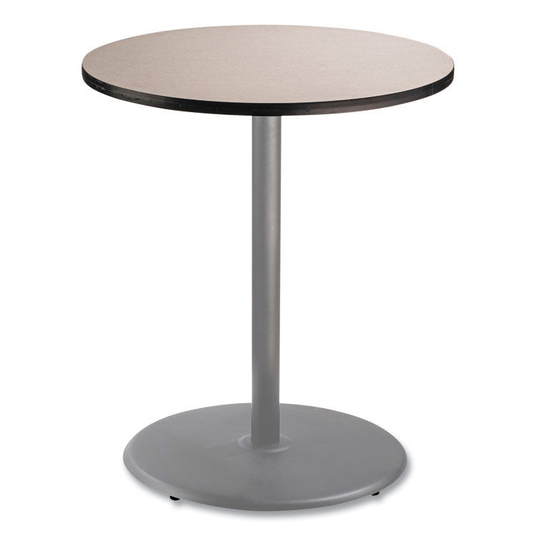 NPS® Cafe Table, 36" Diameter x 42h, Round Top/Base, Gray Nebula Top, Gray Base, Ships in 1-3 Business Days (NPSCG13636RB1GY) Each