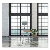 NPS® 6300 Series HD Square Seat Stool w/Backrest, Supports 500 lb, 23.25" Seat Ht, Brown Seat,Gray Back/Base,Ships in 1-3 Bus Days (NPS6324B) Each