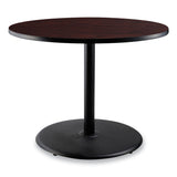 NPS® Cafe Table, 36" Diameter x 30h, Round Top/Base, Mahogany Top, Black Base, Ships in 1-3 Business Days (NPSCT13636RD1MY) Each