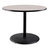 NPS® Cafe Table, 36" Diameter x 30h, Round Top/Base, Gray Nebula Top, Black Base, Ships in 1-3 Business Days (NPSCT13636RD1GY) Each