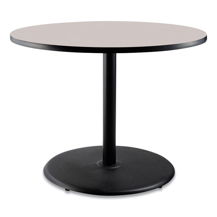 NPS® Cafe Table, 36" Diameter x 30h, Round Top/Base, Gray Nebula Top, Black Base, Ships in 1-3 Business Days (NPSCT13636RD1GY) Each