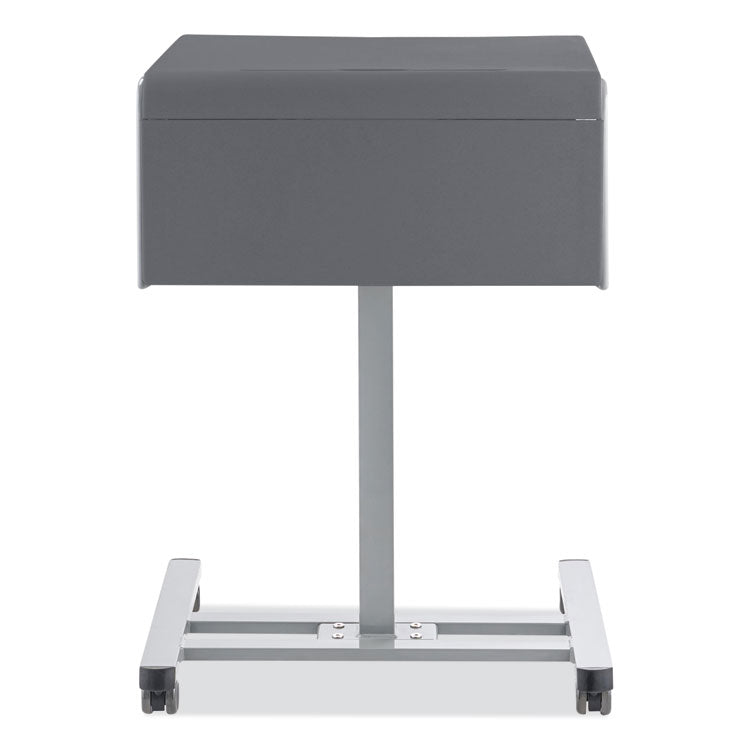 NPS® Sit-Stand Student Desk Pro, 23.5" x 19.5" x 28.5" to 41.75",  Charcoal Gray, Ships in 1-3 Business Days (NPSSSDG20)