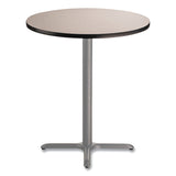 NPS® Cafe Table, 36" Diameter x 42h, Round Top/X-Base, Gray Nebula Top, Gray Base, Ships in 1-3 Business Days (NPSCG13636XB1GY) Each