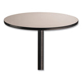 NPS® Cafe Table, 36" Diameter x 30h, Round Top/Base, Gray Nebula Top, Black Base, Ships in 1-3 Business Days (NPSCT13636RD1GY) Each