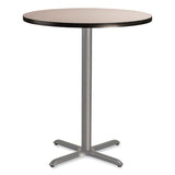 NPS® Cafe Table, 36" Diameter x 42h, Round Top/X-Base, Gray Nebula Top, Gray Base, Ships in 1-3 Business Days (NPSCG13636XB1GY) Each