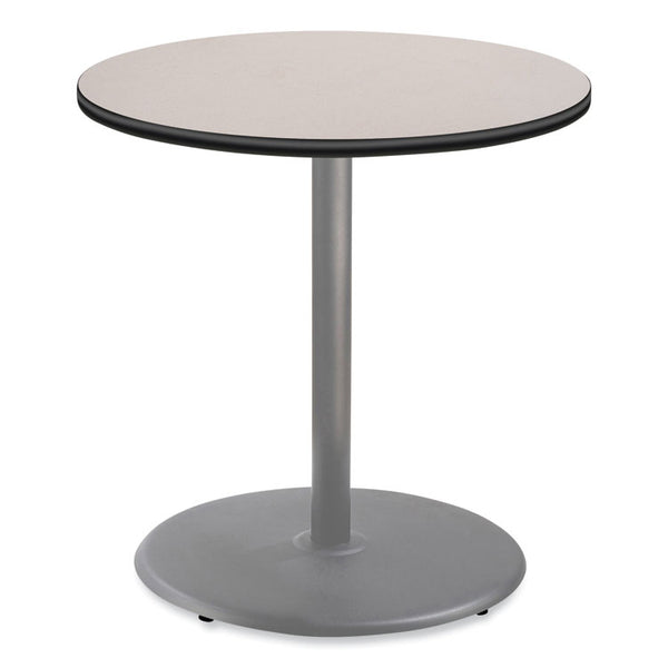 NPS® Cafe Table, 36" Diameter x 36h, Round Top/Base, Gray Nebula Top, Gray Base, Ships in 1-3 Business Days (NPSCG13636RC1GY) Each