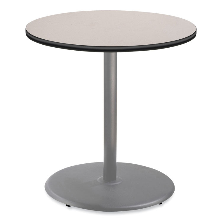 NPS® Cafe Table, 36" Diameter x 36h, Round Top/Base, Gray Nebula Top, Gray Base, Ships in 1-3 Business Days (NPSCG13636RC1GY) Each