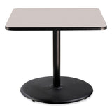 NPS® Cafe Table, 36w x 36d x 30h, Square Top/Round Base, Gray Nebula Top, Black Base, Ships in 1-3 Business Days (NPSCT33636RD1GY) Each