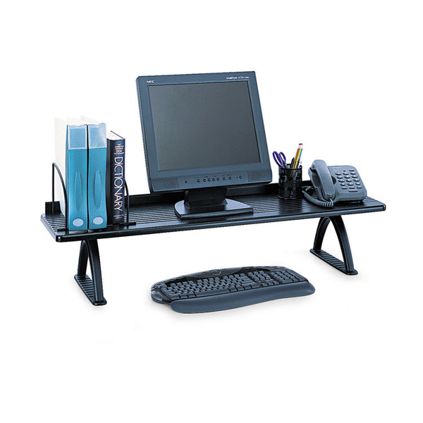 Safco® Value Mate Desk Riser, 100 lb Capacity, 42 x 12.25 x 8.25, Black (SAF3603BL)