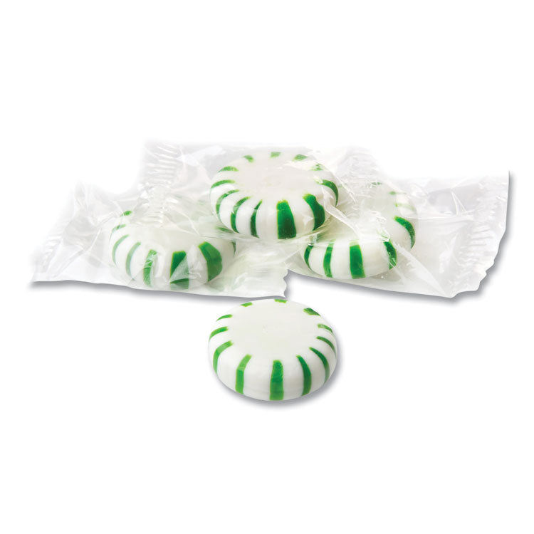 Office Snax® Candy Assortments, Spearmint Candy, 1 lb Bag (OFX00655) Each