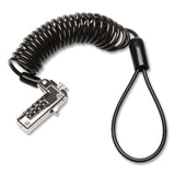 Kensington® Slim Portable Combination Lock for Standard Slot, 6 ft Carbon Steel Cable, Black/Silver (KMWK60625WW) Each
