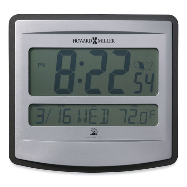 Howard Miller® Nikita Wall Clock, Silver/Charcoal Case, 8.75" x  8", 2 AA (sold separately) (MIL625780) Each