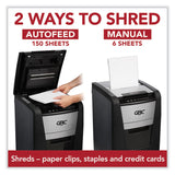GBC® AutoFeed+ 150X Micro-Cut Home Office Shredder, 150 Auto/8 Manual Sheet Capacity (GBCWSM1757604) Each