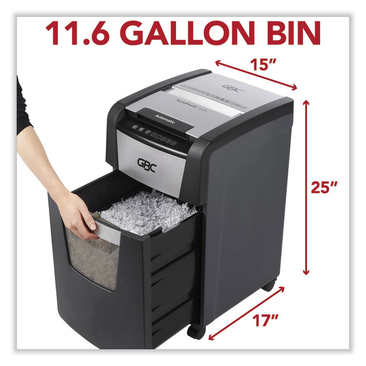 GBC® AutoFeed+ 150X Micro-Cut Home Office Shredder, 150 Auto/8 Manual Sheet Capacity (GBCWSM1757604) Each