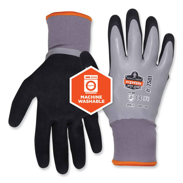 ergodyne® ProFlex 7501 Coated Waterproof Winter Gloves, Gray, Small, Pair, Ships in 1-3 Business Days (EGO17632) 1 Pair