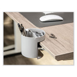 deflecto® Standing Desk Small Desk Organizer, Two Sections, 3.85 x 3.85 x 3.54, Gray (DEF400001) Each