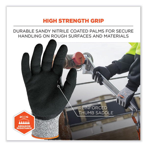 ergodyne® ProFlex 7031-CASE ANSI A3 Nitrile-Coated CR Gloves, Gray, 2X-Large, 144 Pairs/Carton, Ships in 1-3 Business Days (EGO17886) Case of 144