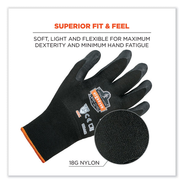 ergodyne® ProFlex 7001 Nitrile-Coated Gloves, Black, X-Large, Pair, Ships in 1-3 Business Days (EGO17955) 1 Pair